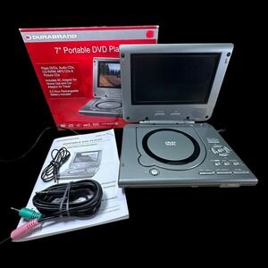 Portable DVD Player Durabrand PDV-702 Tested Works - No Battery